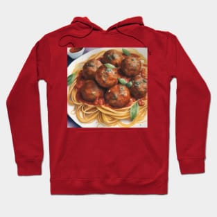 National Spaghetti Day - January 4 - Watercolor Hoodie